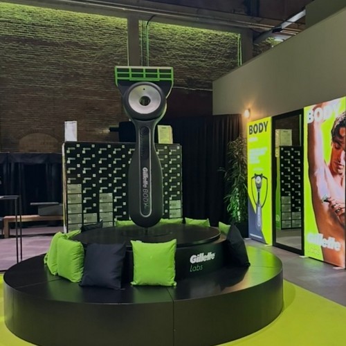 Blowup voor Gillette